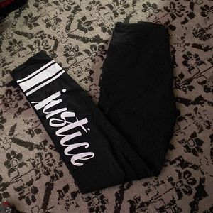 Justice Girls Black Leggings
